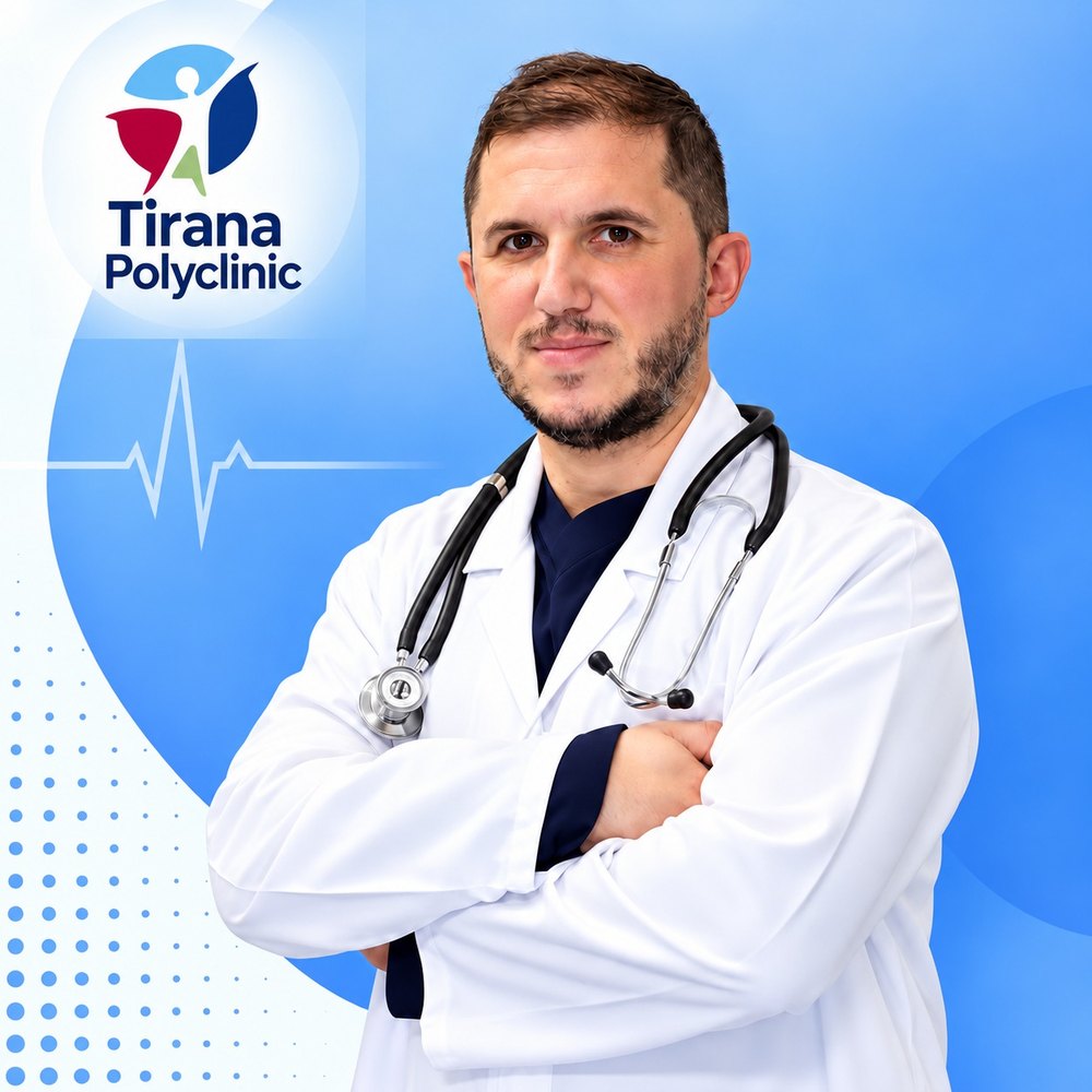 Dr. Benard Shehu, cardiologist at Tirana Polyclinic, Tirana